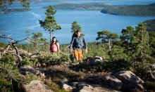 Hiking in the beautiful national parks in Sweden is a great experience 
